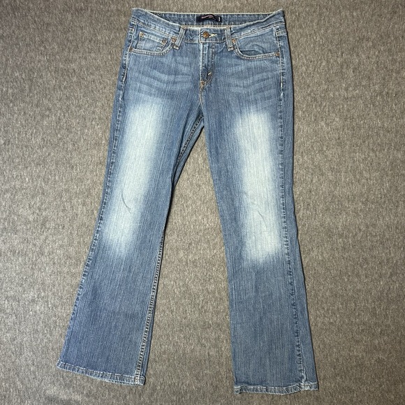 Levi's 518 Super Low Slim Bootcut Stretch Jeans 9 s/c‎ Y2K Vintage 32x28 - Picture 1 of 4